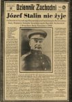 Dziennik Zachodni o śmierci Stalina
